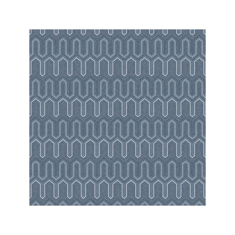 Sample GX37618 Geometrix, Blue Zig Zag Wallpaper by Norwall