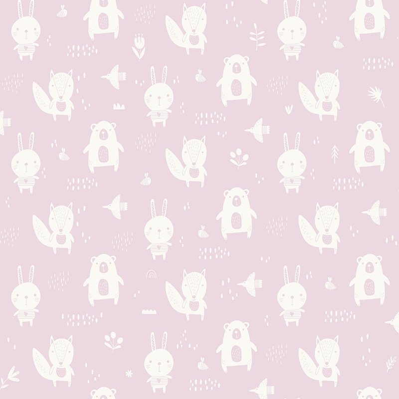 4060-91303 Fable Bitsy Pink Woodland Wallpaper by Chesapeake,4060-91303 Fable Bitsy Pink Woodland Wallpaper by Chesapeake2