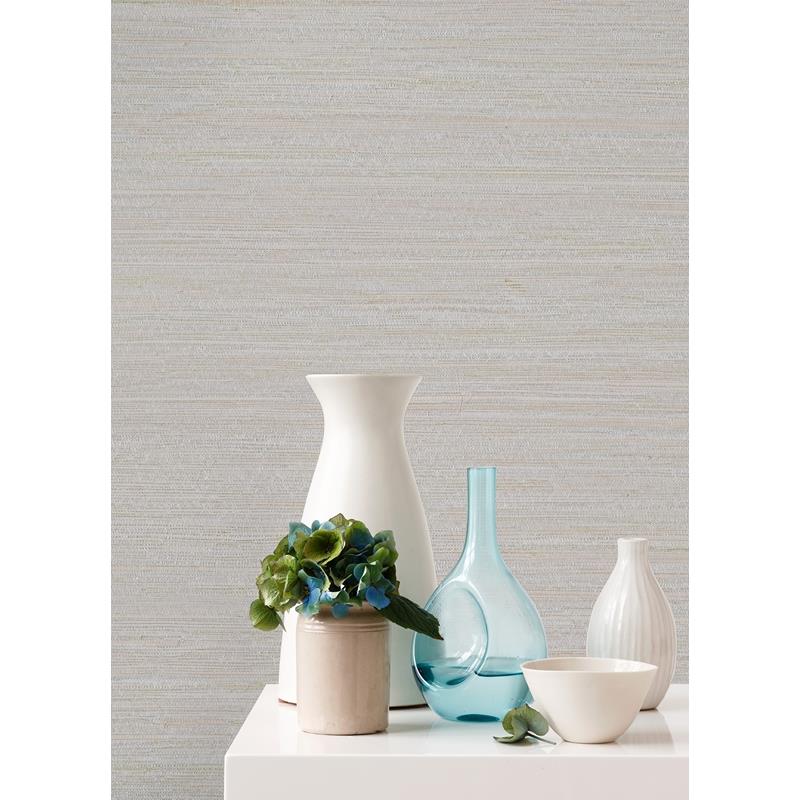 Shop 2972-86128 Loom Kira Dove Hemp Grasscloth Wallpaper Dove A-Street Prints Wallpaper