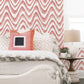 Purchase 2901-25405 Perennial Bargello Red Faux Grasscloth Wave A Street Prints Wallpaper