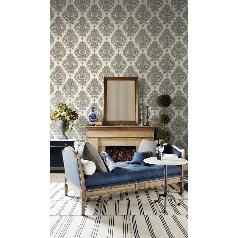 Acquire Ln10400 Antigua Damask Seabrook Wallpaper