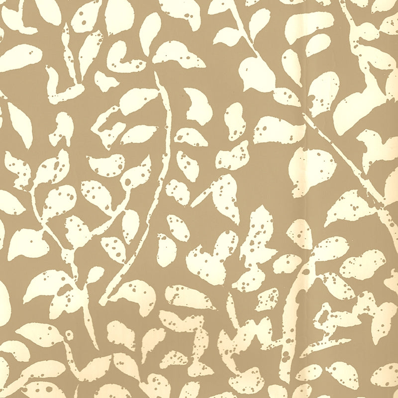 Sample 2035-09WP Arbre De Matisse Reverse, Camel II on Off White by Quadrille Wallpaper