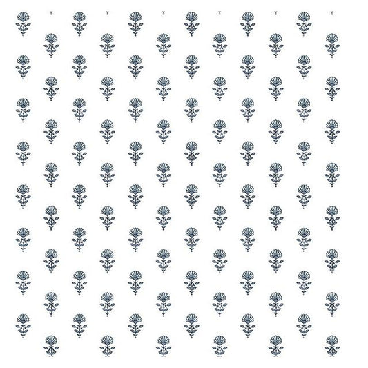 Shop AST4337 Erin Gates Libby Blue Heather Mini Floral Wallpaper Blue Heather A-Street Prints Wallpaper