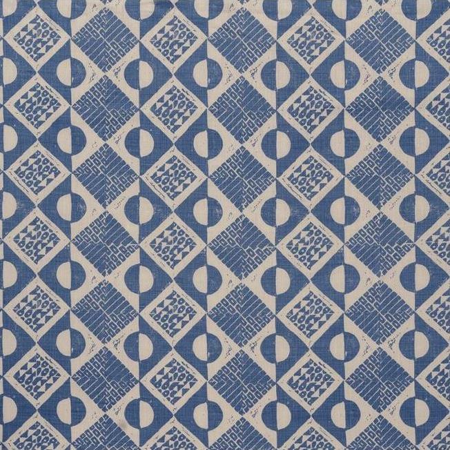 Buy BFC-3666.5 Circles And Squares Azure multipurpose lee jofa fabric Fabric