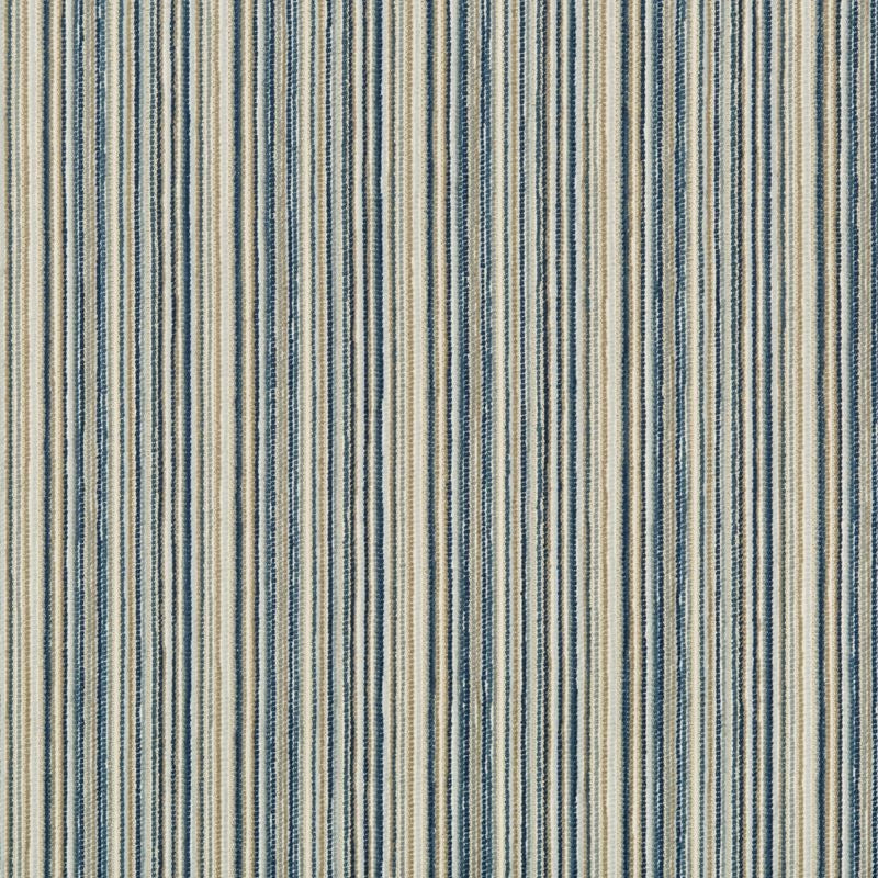 Sample 34740.516.0 Blue Upholstery Stripes Fabric by Kravet Contract