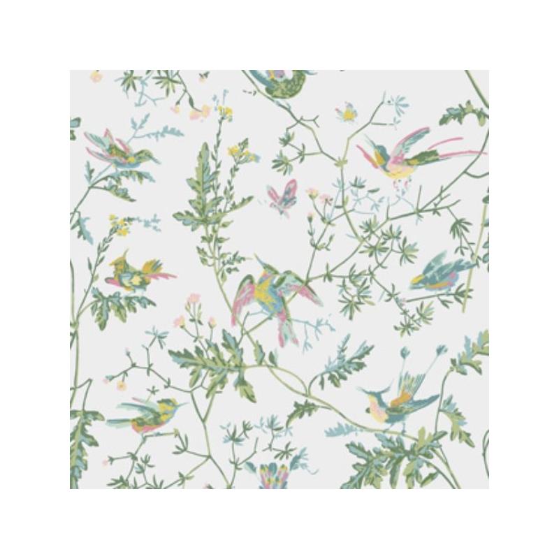 Sample 112/4015 Hummingbirds Green/Pink by Cole and Son