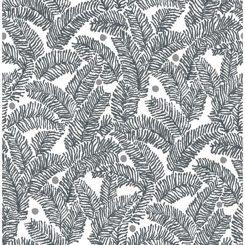 Sample 2969-26035 Pacifica, Athina Grey Fern by A-Street Prints Wallpaper