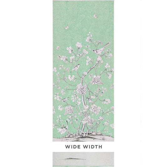 Find 5007123 Chinois Palais Aquamarine Schumacher Wallpaper