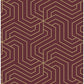 Sample RZS4527 Rachel Zoe, Burgundy Ramsey Peel and Stick Wallpaper by NuWallpaper