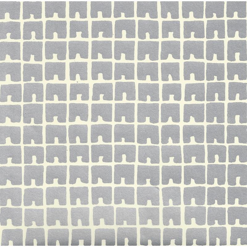 Looking 4045-06WP Fez Ii Silver Metallic Off White by Quadrille Wallpaper