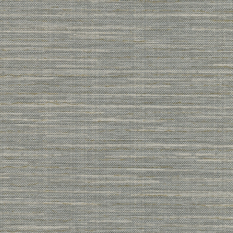 Sample 2945-8016 Warner Textures X Bay Ridge Grey Faux Grasscloth by Warner