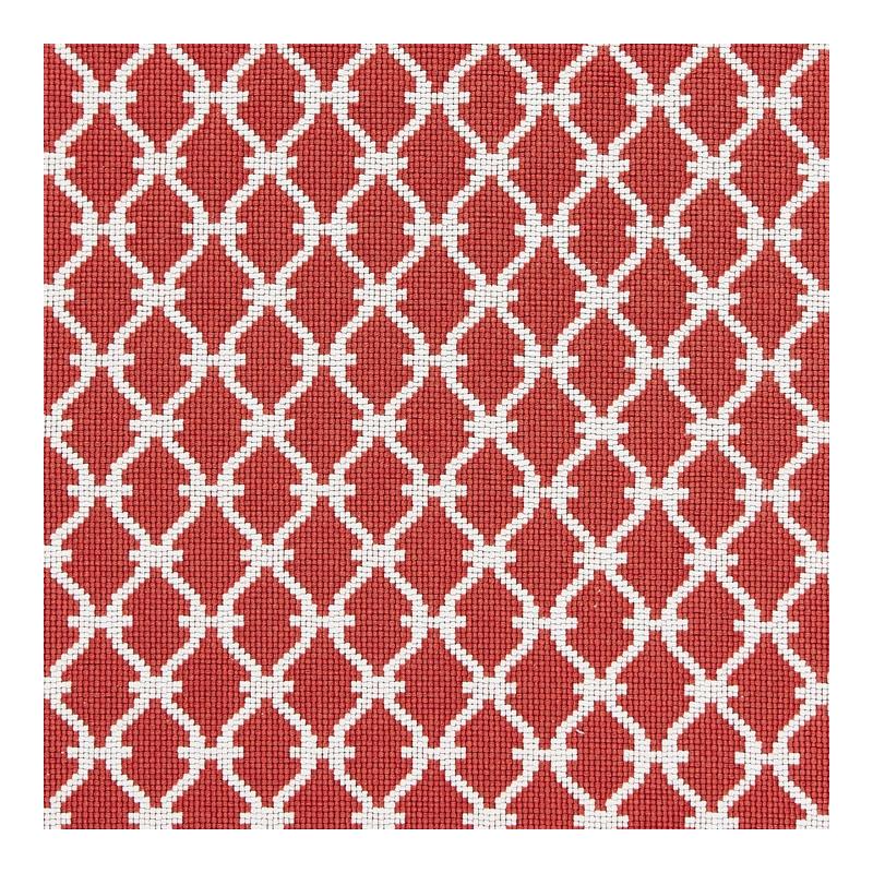 Sample 27009-006 Trellis Weave, Poppy by Scalamandre Fabric (SC 000627009)