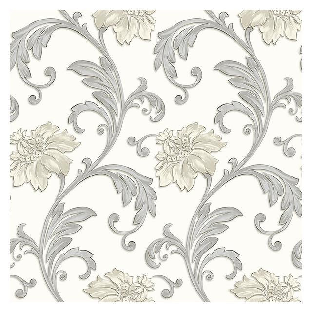Select JC20062 Concerto Floral Scroll by Norwall Wallpaper