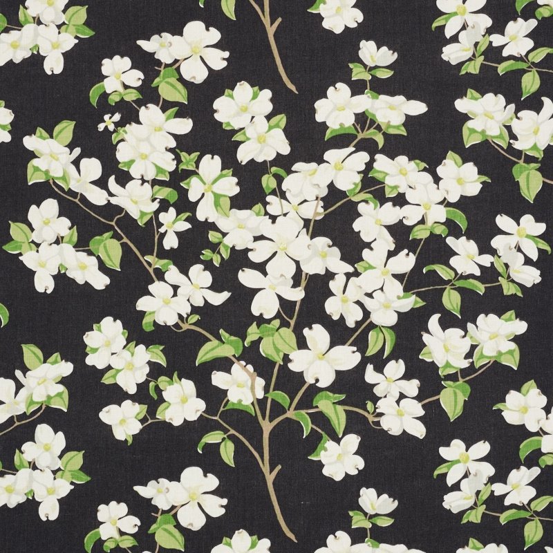 Find 177412 Blooming Branch Black by Schumacher Fabric