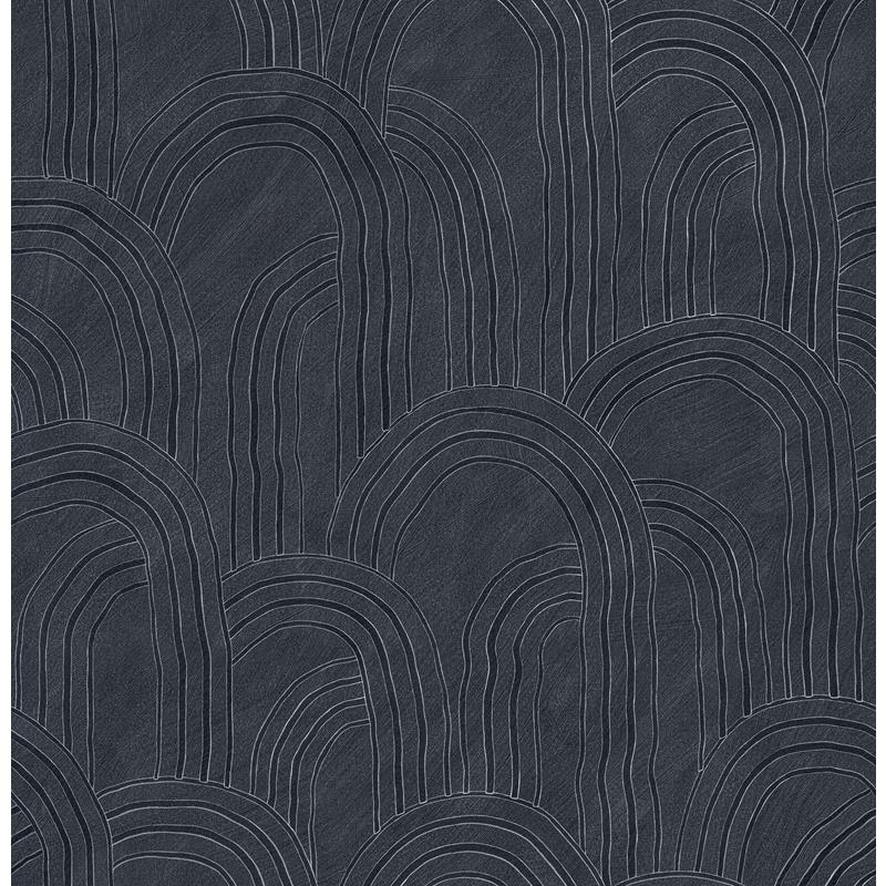 AST4685 Sarah + Ruby Cabo Indigo Rippled Arches Wallpaper by A-Street Prints Wallpaper,AST4685 Sarah + Ruby Cabo Indigo Rippled Arches Wallpaper by A-Street Prints Wallpaper2