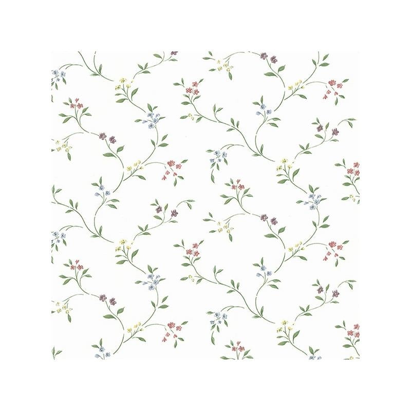 Sample CN24604 Green Floral wallpaper Norwall Wallpaper