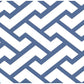 Sample 6340-18AWP Aga, New Navy on Almost White by Quadrille Wallpaper