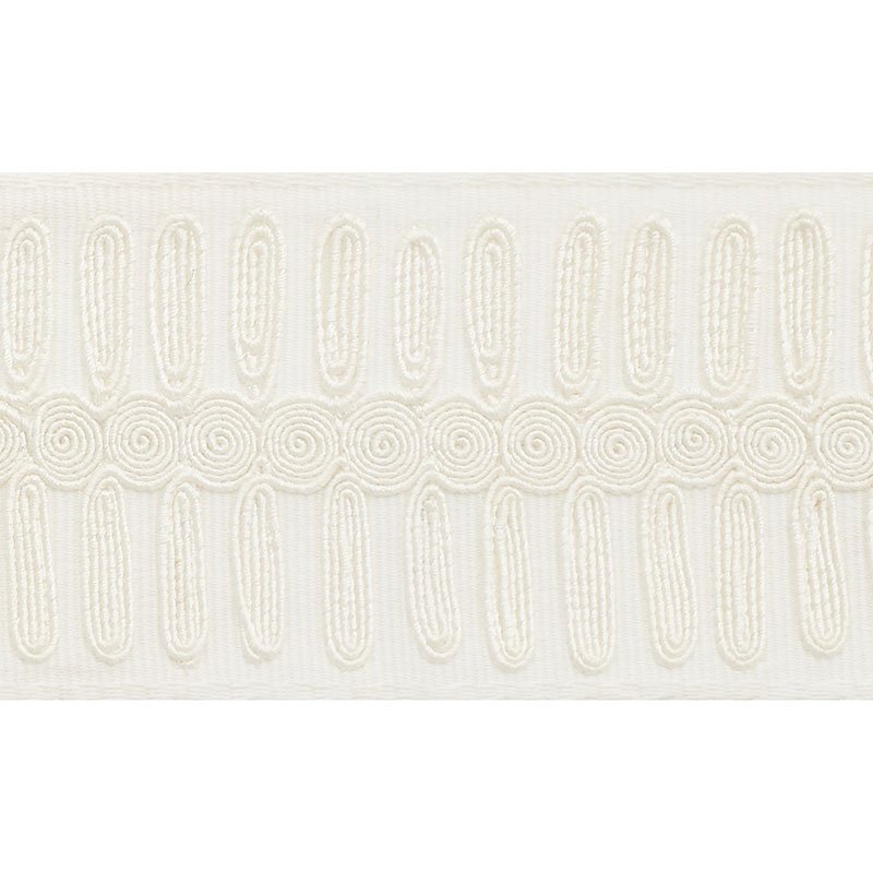 70280 Castillo Stripe Sheer White by Schumacher