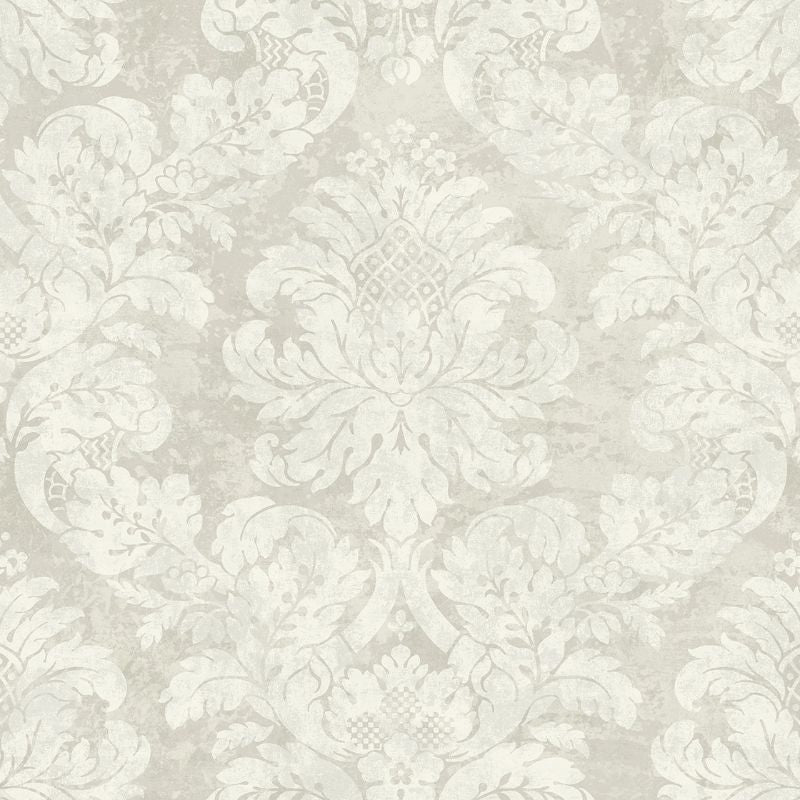 Looking DD11300 Patina Framed Damask by Wallquest Wallpaper