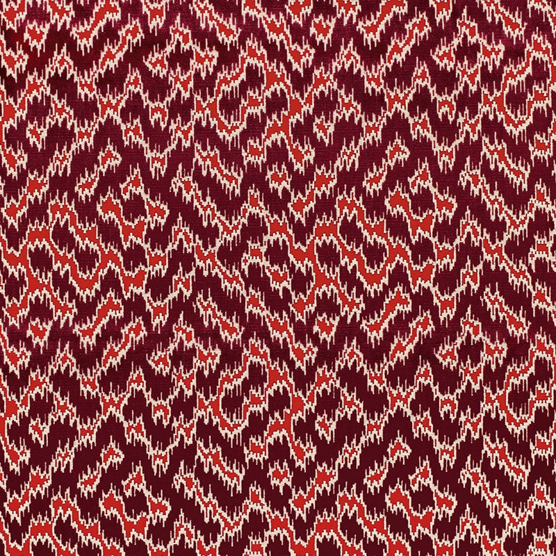 Purchase sample of 68672 Serenissimo Velvet, Rouge by Schumacher Fabric
