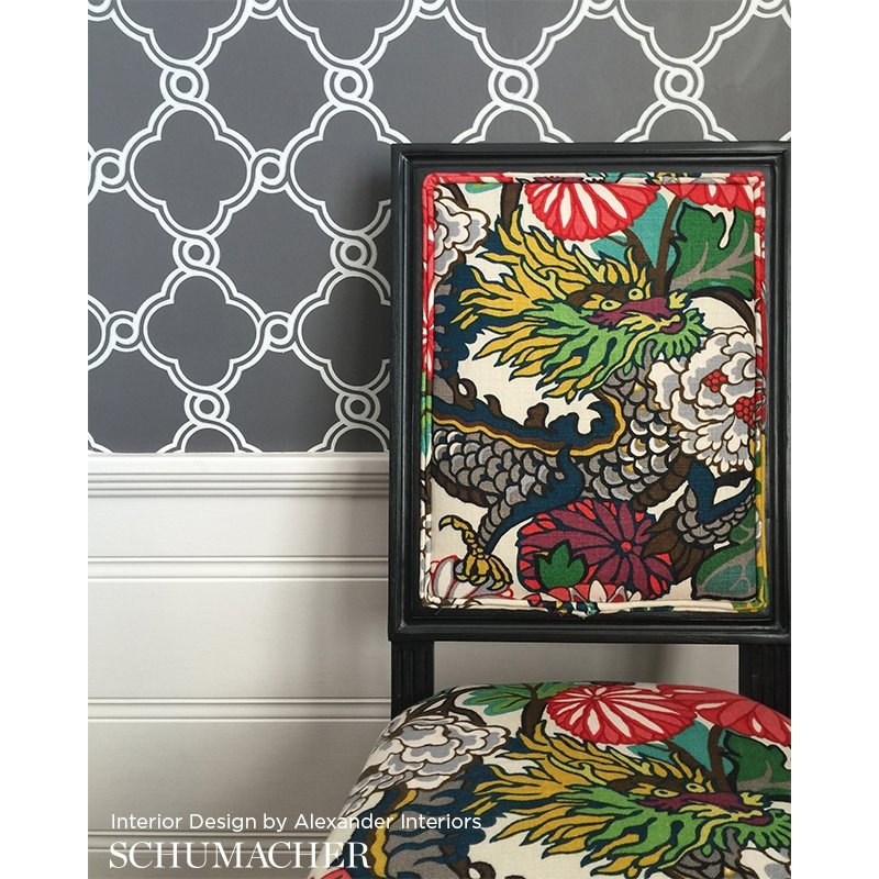 Acquire 173273 Schumacher Chiang Mai Dragon Alabaster Fabric