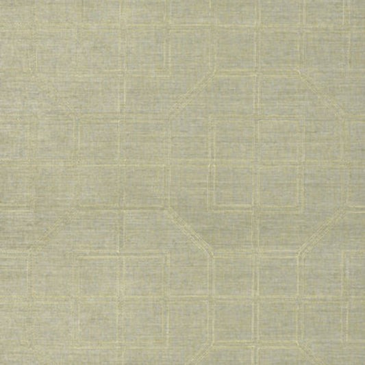 Select 5003552 Linyi Embroidered Fret Mist Schumacher Wallpaper
