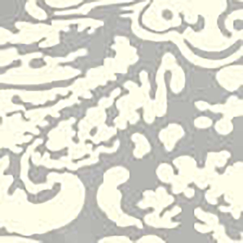 Sample 2335-23WP San Marco Reverse, Dove on Off White by Quadrille Wallpaper