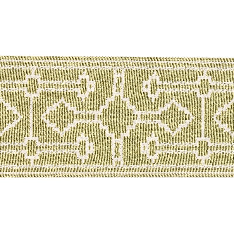 Sample 75287 Filbert Tape, Green By Schumacher Trim