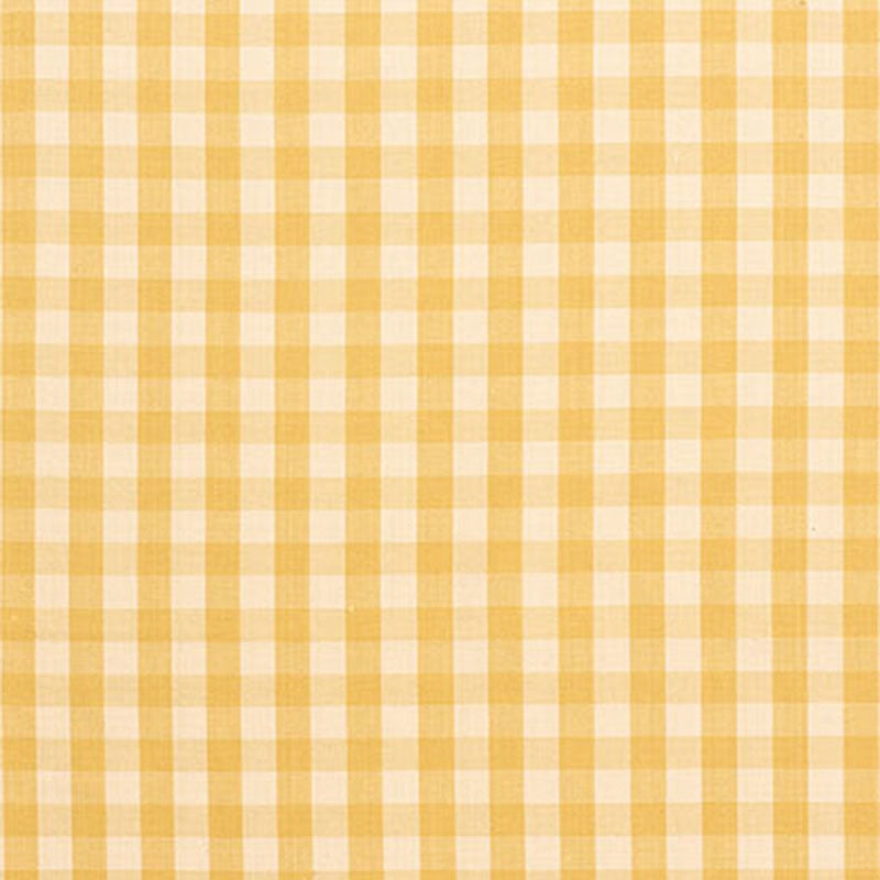 Purchase sample of 63052 Elton Cotton Check, Straw by Schumacher Fabric