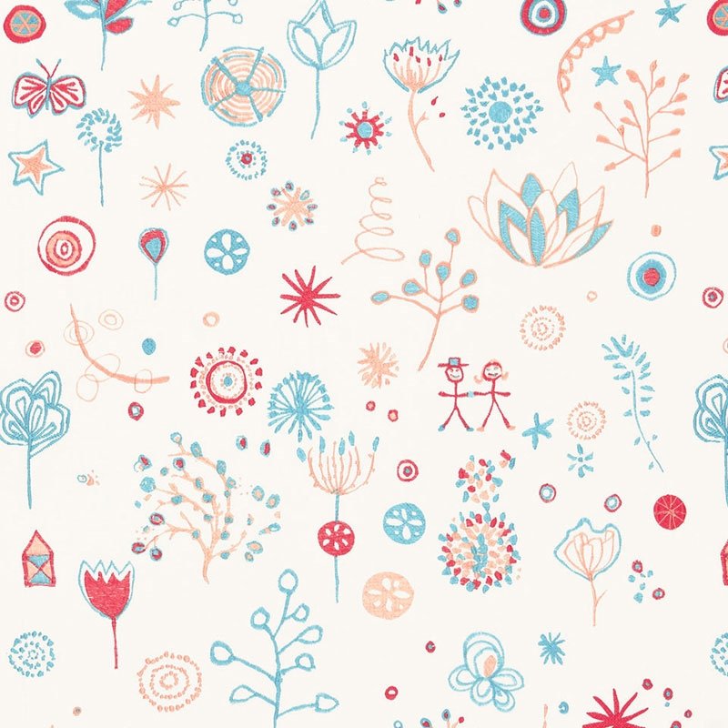 View 66240 Lollipop Punch / Turquoise by Schumacher Fabric