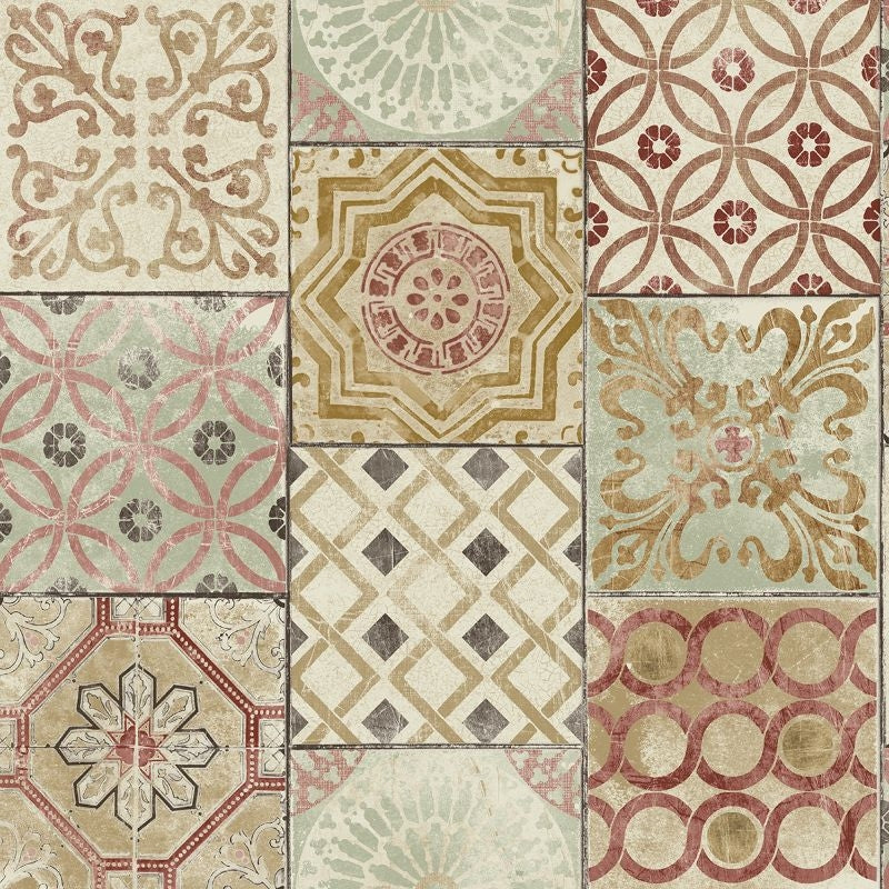 Sample RN71401 Jaipur 2 Tiles Wallquest