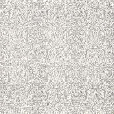 Looking 2020184.21.0 Drayton Print Grey Ethnic by Lee Jofa Fabric