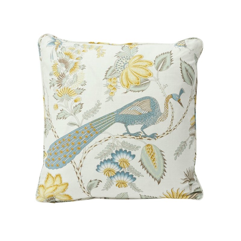 So7874011 Camile Embroidery Pillow Yellow By Schumacher Furniture and Accessories 1,So7874011 Camile Embroidery Pillow Yellow By Schumacher Furniture and Accessories 2