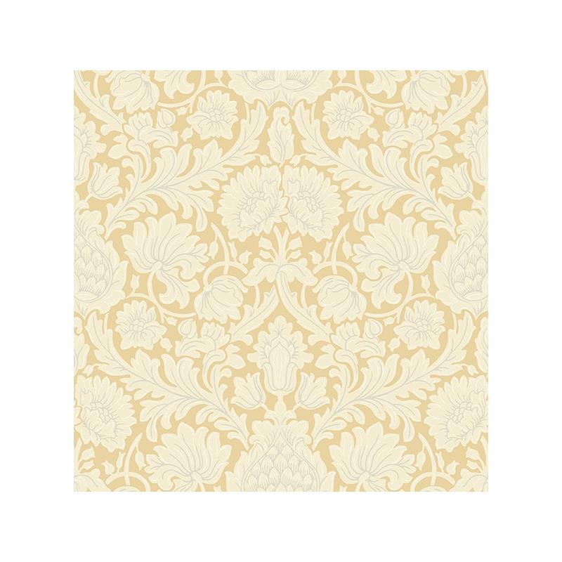 Sample M1682 Archive Collection, Bamburg Mustard Floral Wallpaper by Brewster
