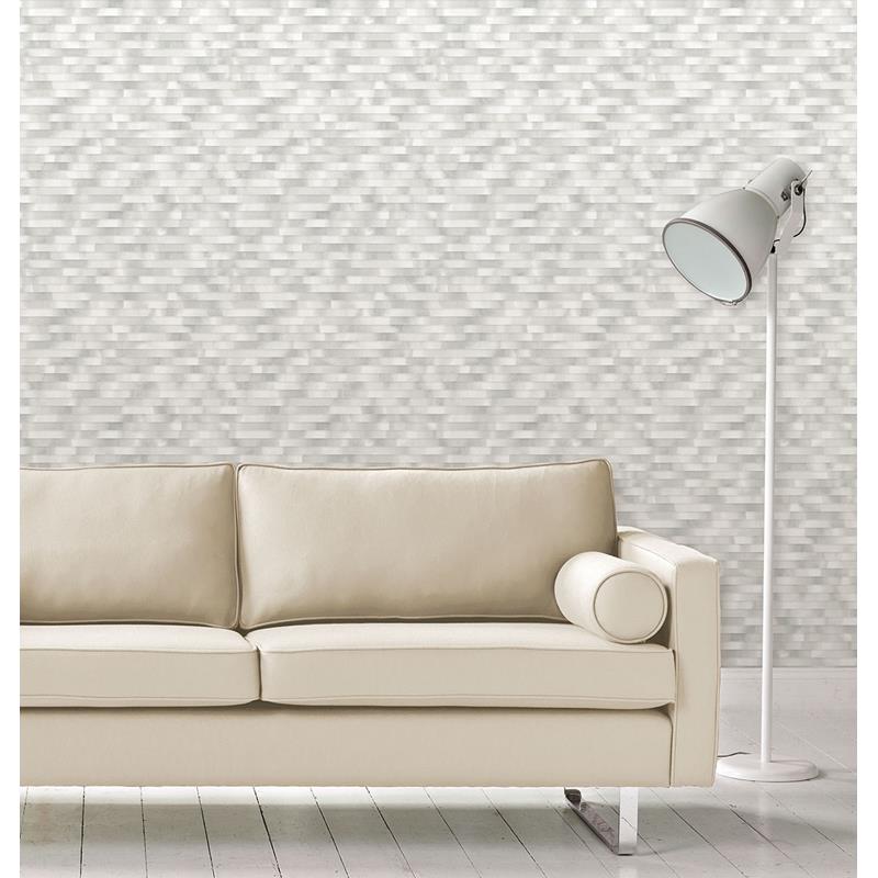 Purchase 2889-25231 Plain Simple Useful Kalmar Grey Hazy Stripe Grey A-Street Prints Wallpaper