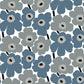 MKS4493 Marimekko Grey Pieni Unikko Peel &amp; Stick Wallpaper by NuWallpaper