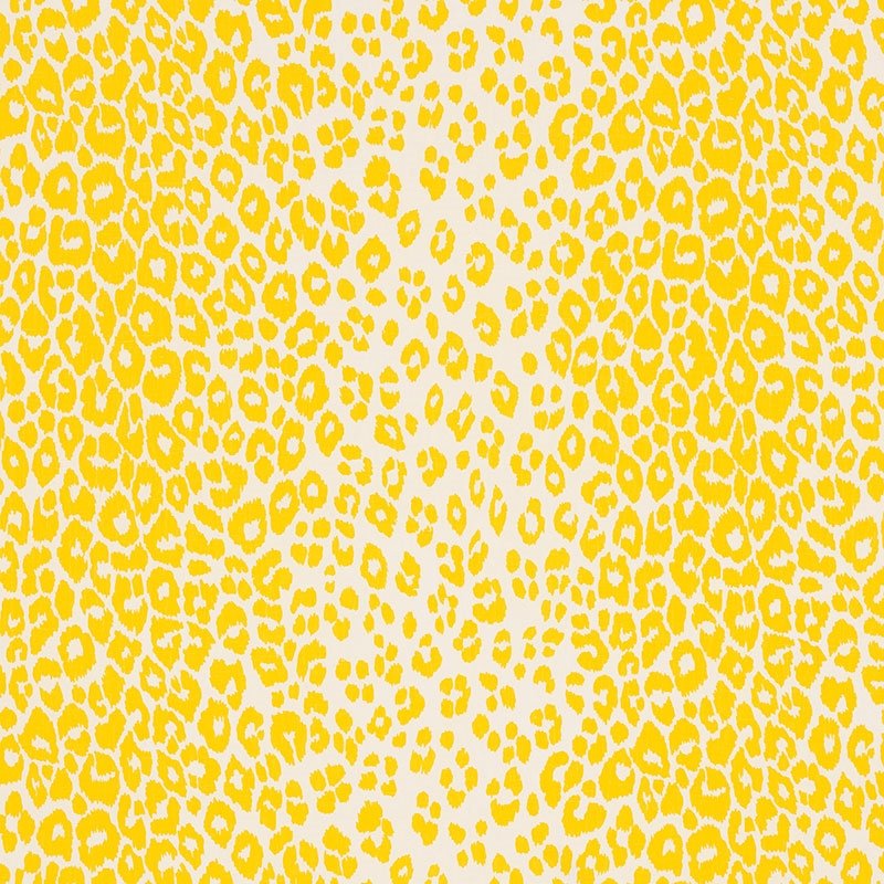 Purchase sample of 176451 Iconic Leopard, Yellow by Schumacher Fabric