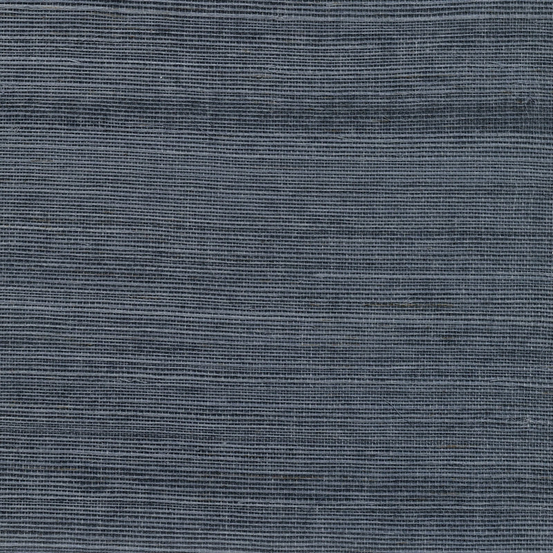 Sample 2732-80015 Canton Road, Victoria Indigo Grasscloth by Kenneth James Wallpaper