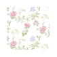 Sample AF37735 Flourish Abby Rose 4, Pink Fern Floral Wallpaper by Norwall