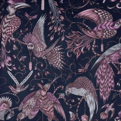 Save F1207/01 Audubon Velvet Animal/Insect by Clarke And Clarke Fabric