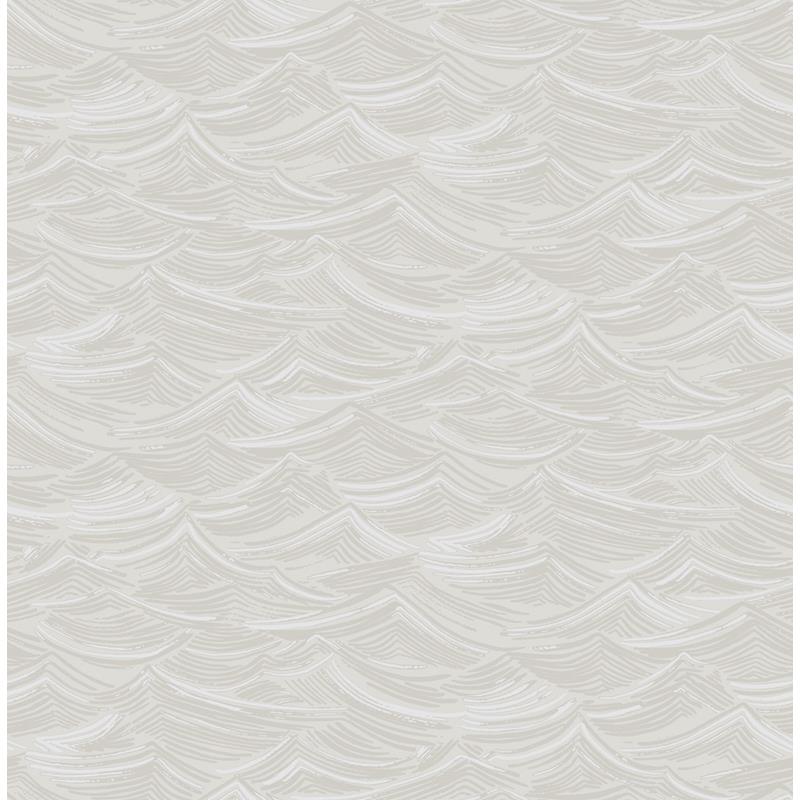 Sample DA60500 Day Dreamers, Calm Seas Soft Gray and White Seabrook Wallpaper