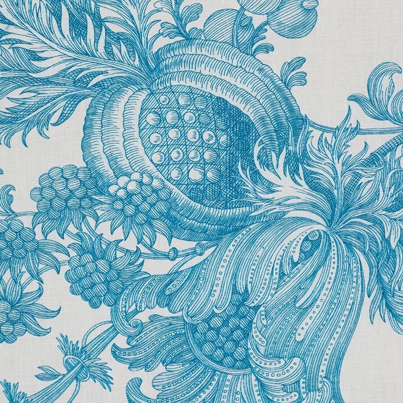 Order 178731 San Cristobal Toile Peacock Schumacher Fabric