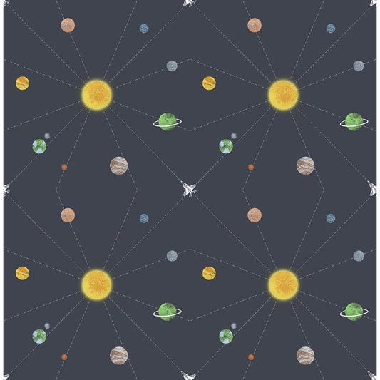 Order DA60600 Day Dreamers Connecting Space Midnight Blue by Seabrook Wallpaper