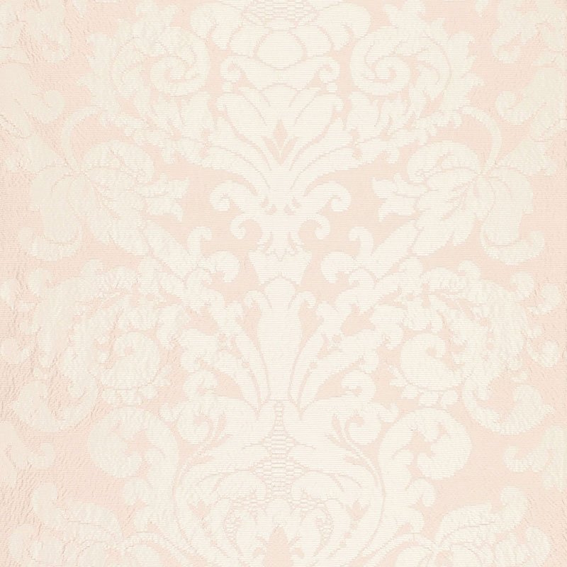 Purchase sample of 68881 Chateau Silk Damask, Blush by Schumacher Fabric