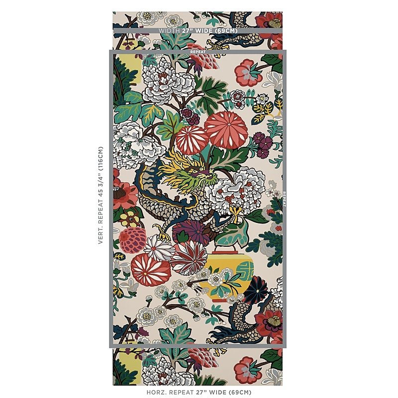Buy 5001063 Chiang Mai Dragon Alabaster Schumacher Wallpaper