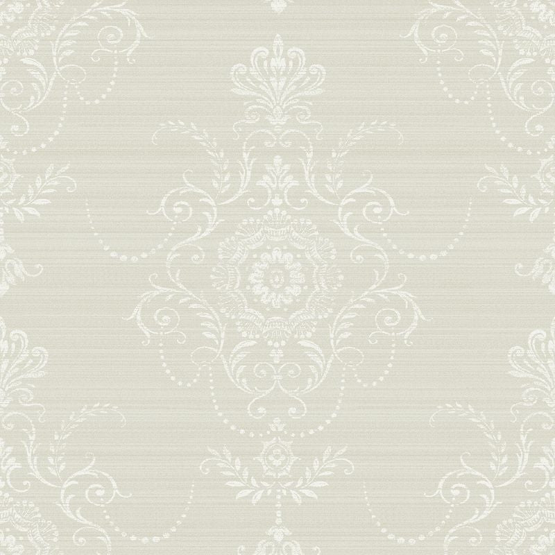 Save FG70308 Flora Delicate Damask by Wallquest Wallpaper