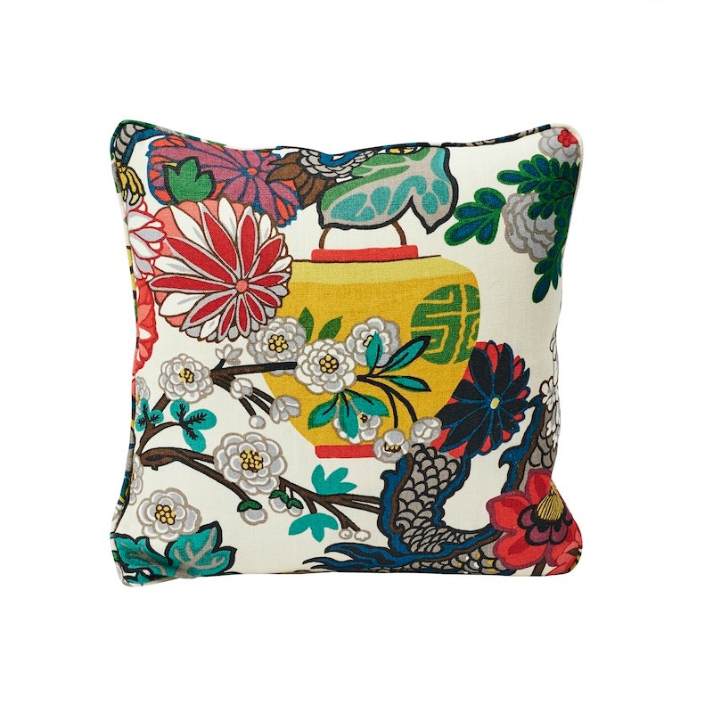 So17606205 Samarkand Ikat 20&quot; Pillow Porcelain By Schumacher Furniture and Accessories 1,So17606205 Samarkand Ikat 20&quot; Pillow Porcelain By Schumacher Furniture and Accessories 2,So17606205 Samarkand Ikat 20&quot; Pillow Porcelain By Schumacher Furniture and Accessories 3