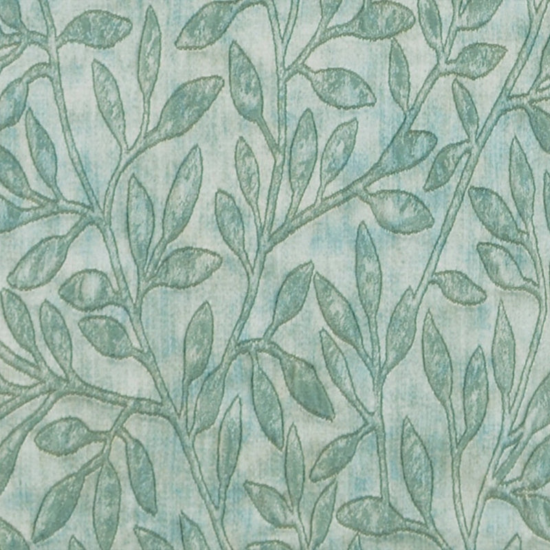 Looking S5140 Spa Foliage Blue Greenhouse Fabric