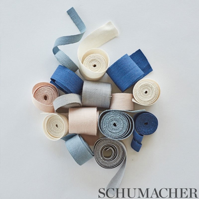 76833 | Mathias Linen Tape Narrow, Petal - Schumacher Fabric