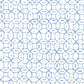 Sample 6450-01WWP Melong Batik, French Blue on White by Quadrille Wallpaper